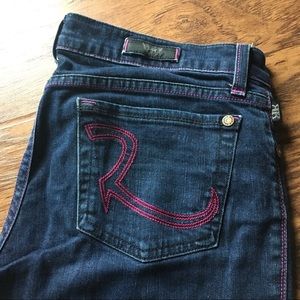 Rock & Republic Pink Blue Jeans